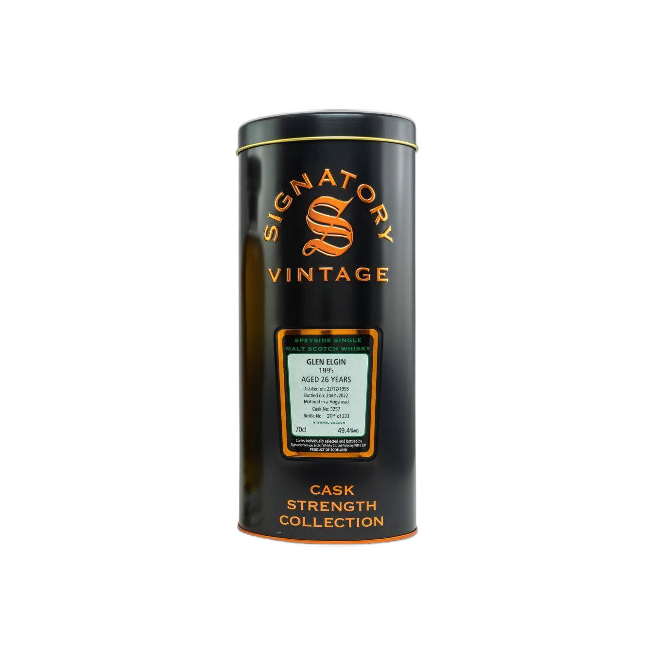 Glen Elgin Cask Strength Collection 1995 26 Years Single Malt Whisky 2