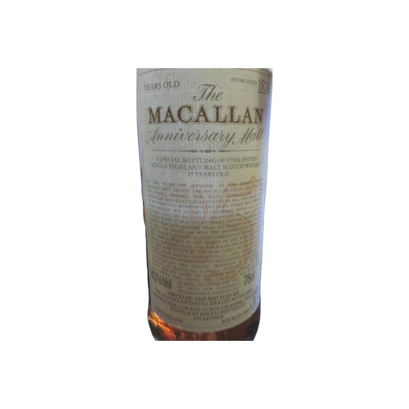 The Macallan 1962 25 Years Single Malt Whisky 3