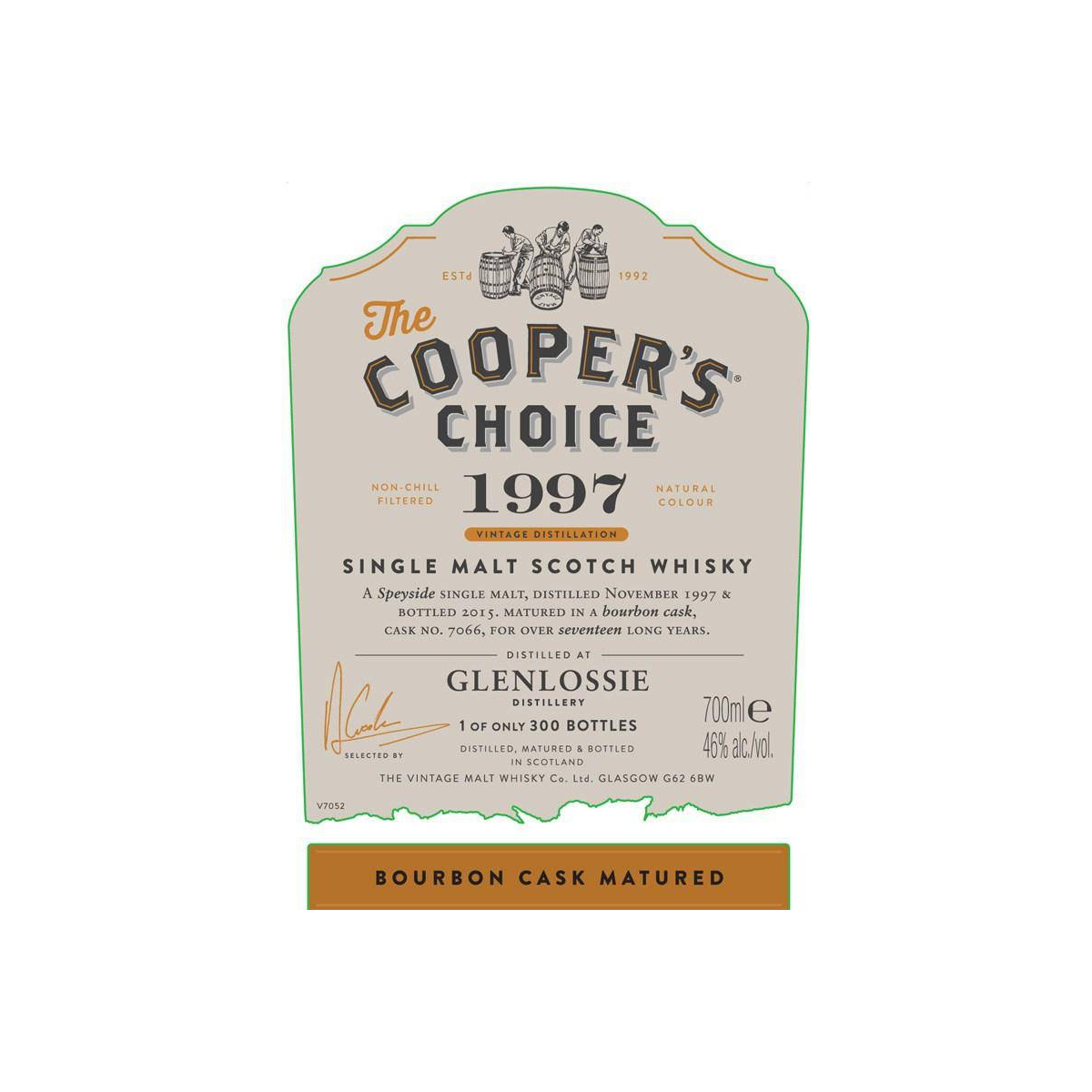 Glenlossie The Cooper's Choice 1997 17 Years Single Malt Whisky 2