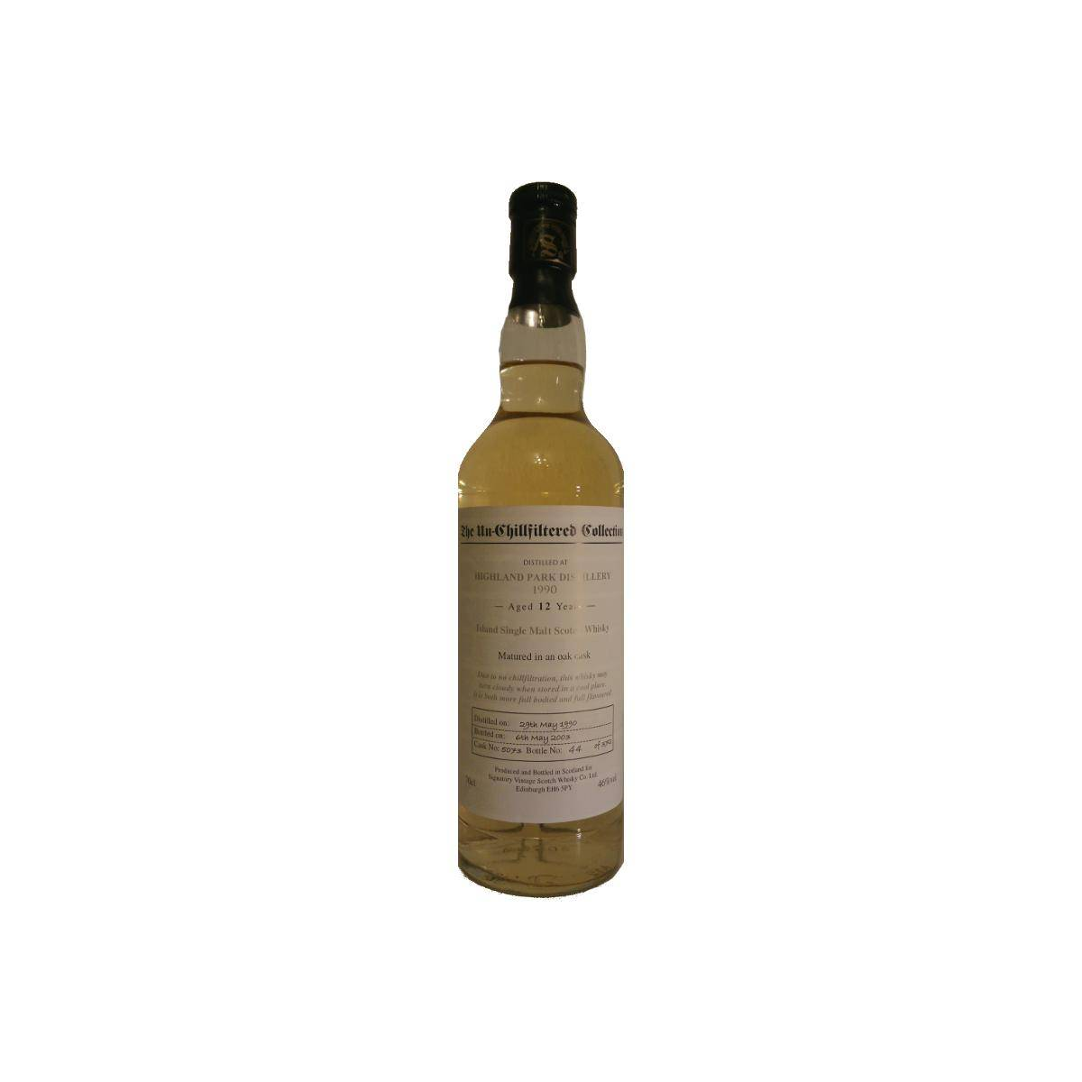 Highland Park The Un-Chillfiltered Collection 1990 12 Years Single Malt Whisky