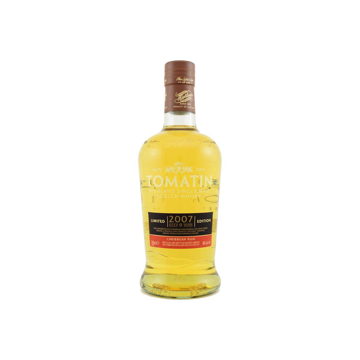 Tomatin Limited Edition 2007 9 Years Single Malt Whisky