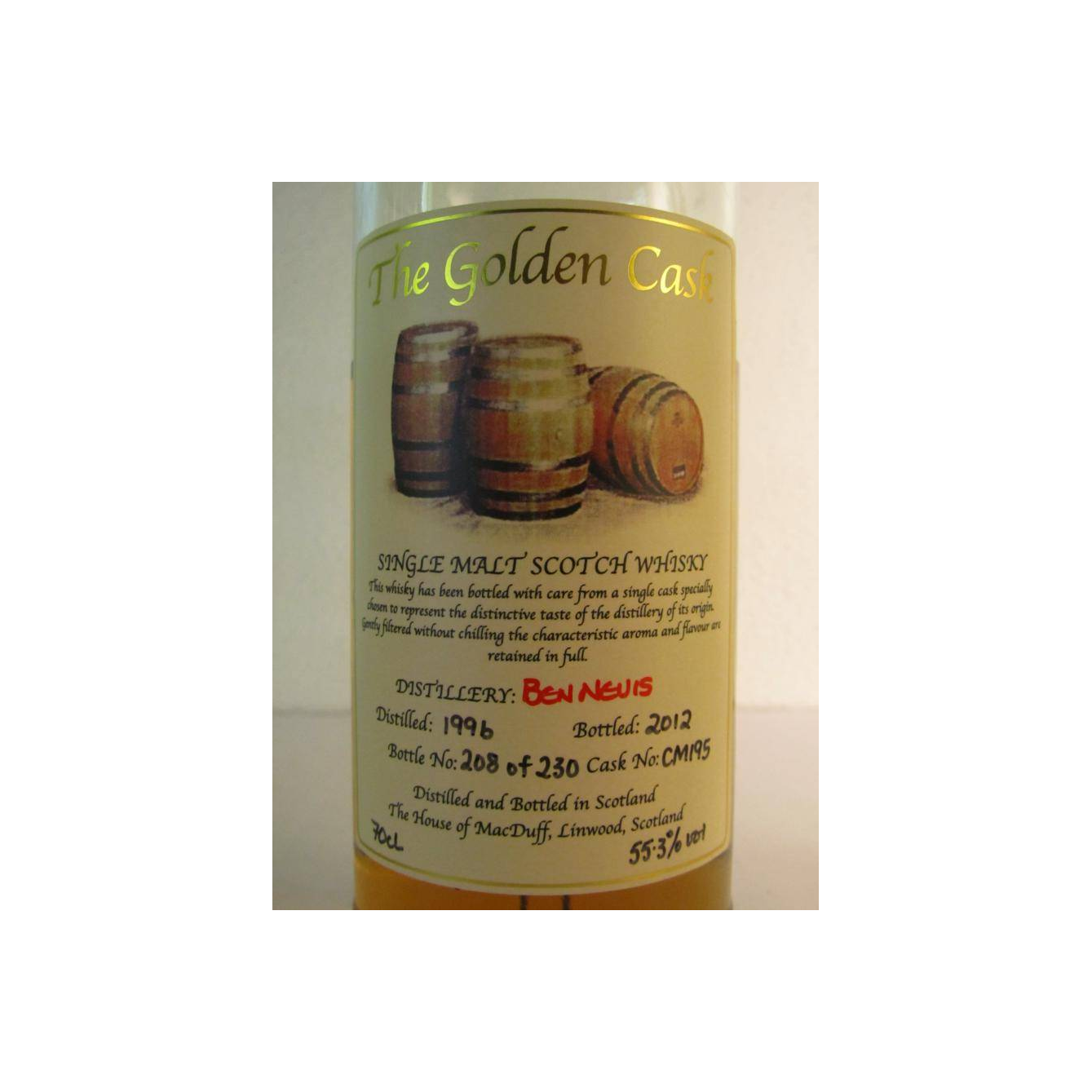 Ben Nevis 1996 16 Years Single Malt Whisky