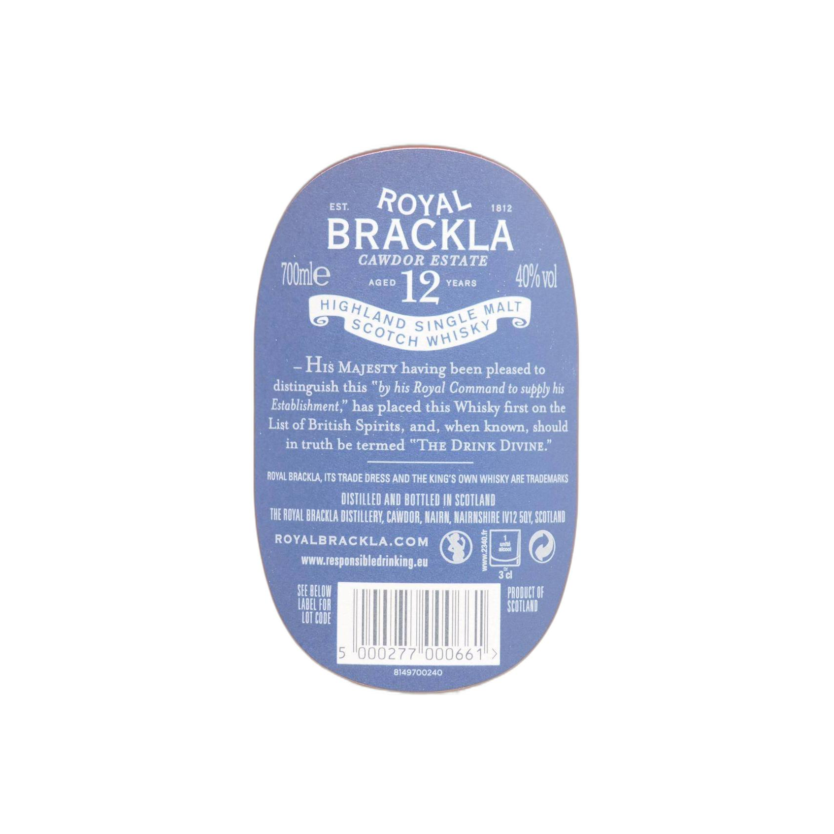 Royal Brackla 12 Years Single Malt Whisky 2