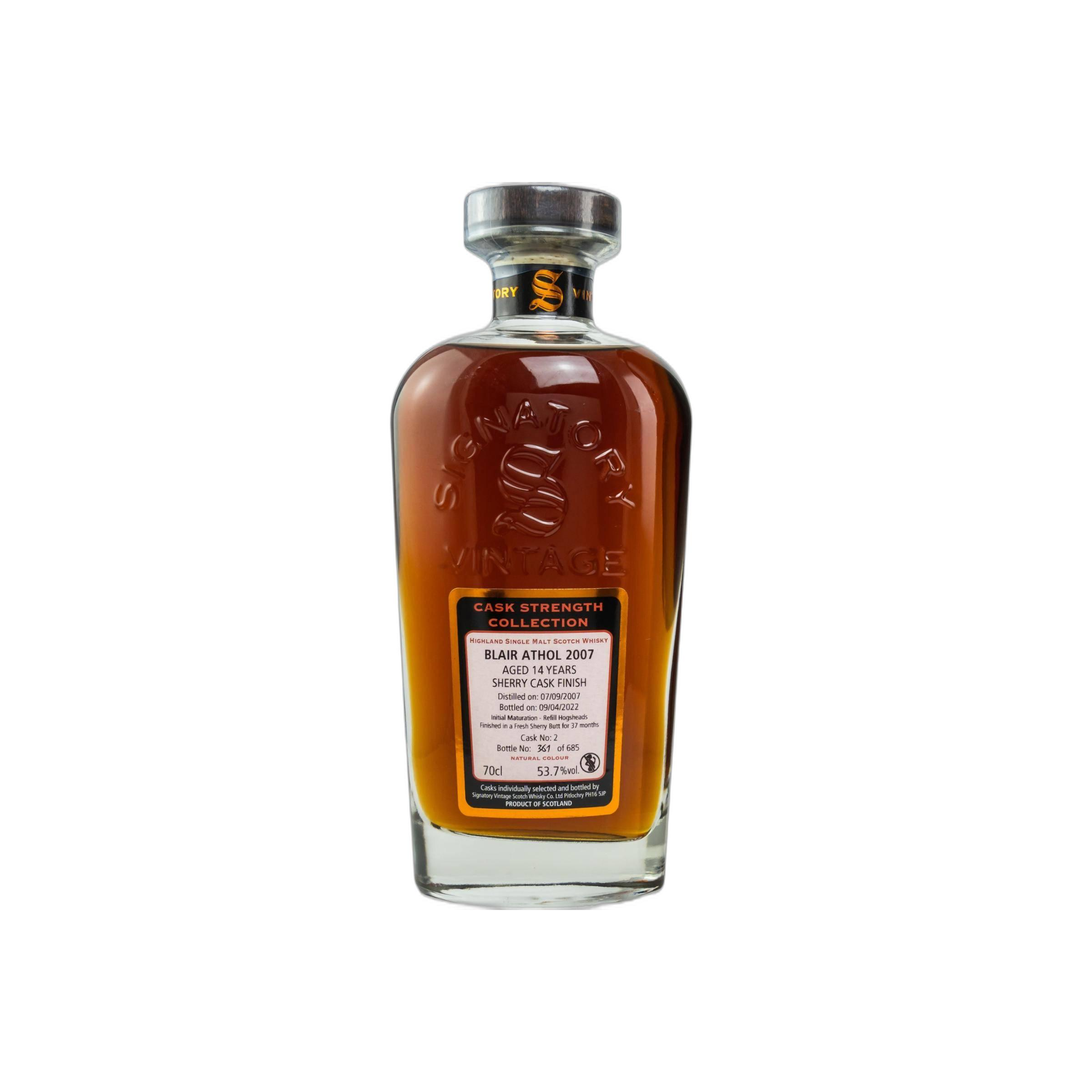 Blair Athol Cask Strength Collection 2007 14 Years Single Malt Whisky