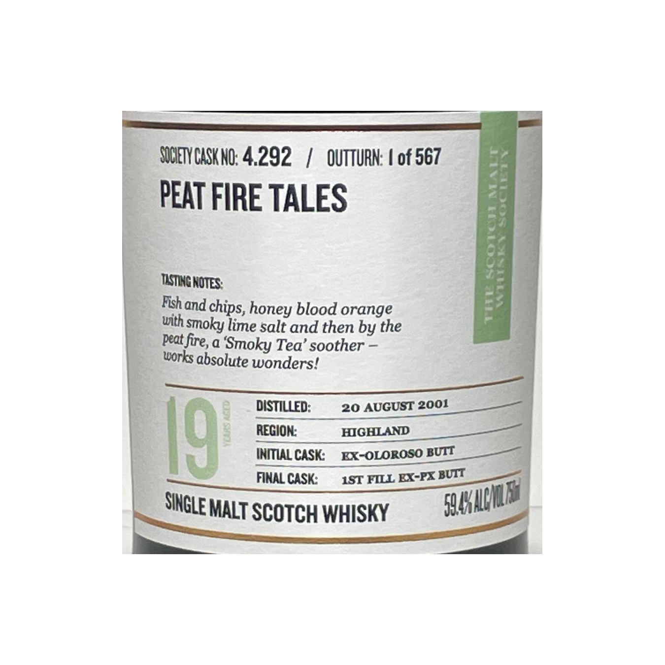 The Scotch Malt Whisky Society 2001 19 Years Single Malt Whisky 2