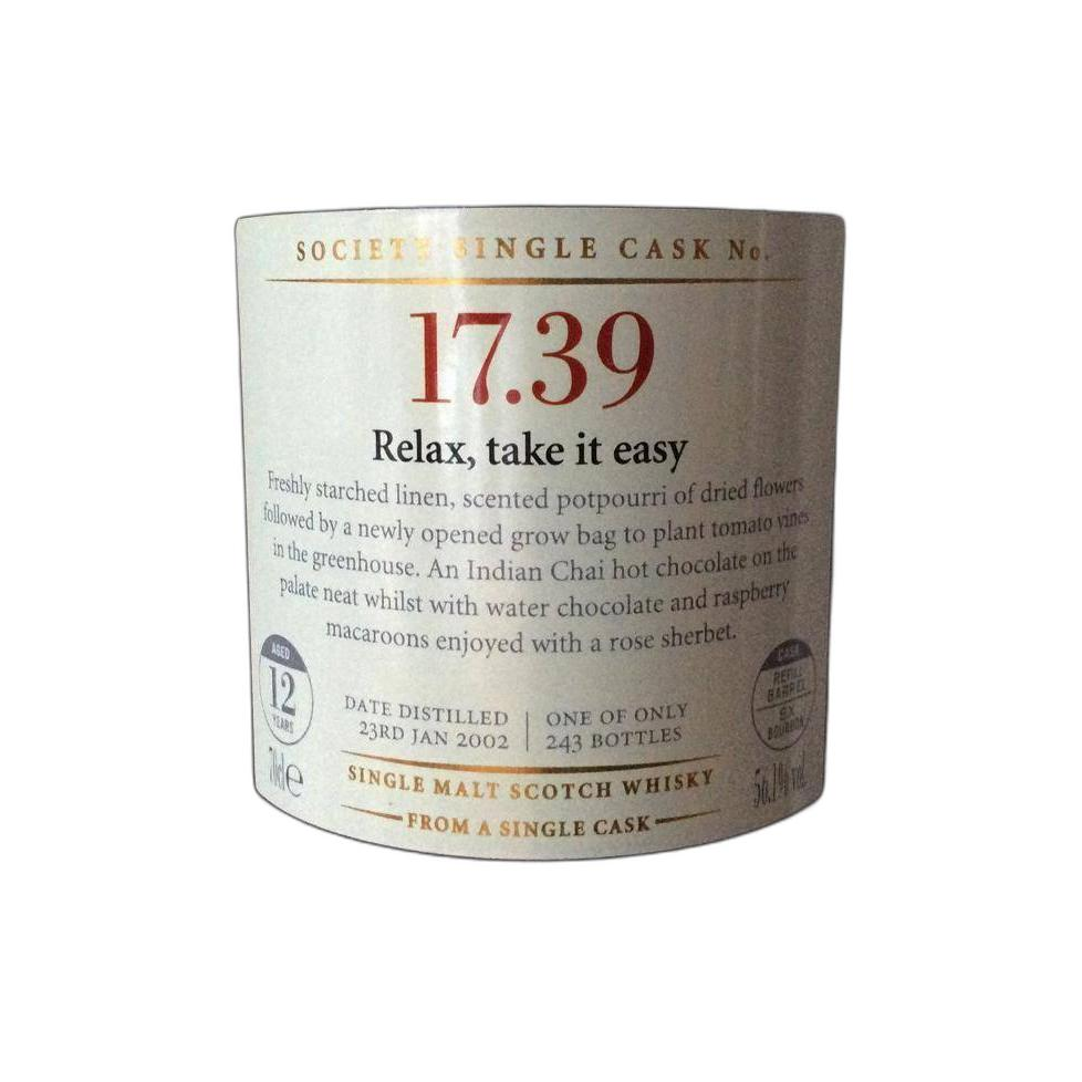 The Scotch Malt Whisky Society 2002 12 Years Single Malt Whisky 2