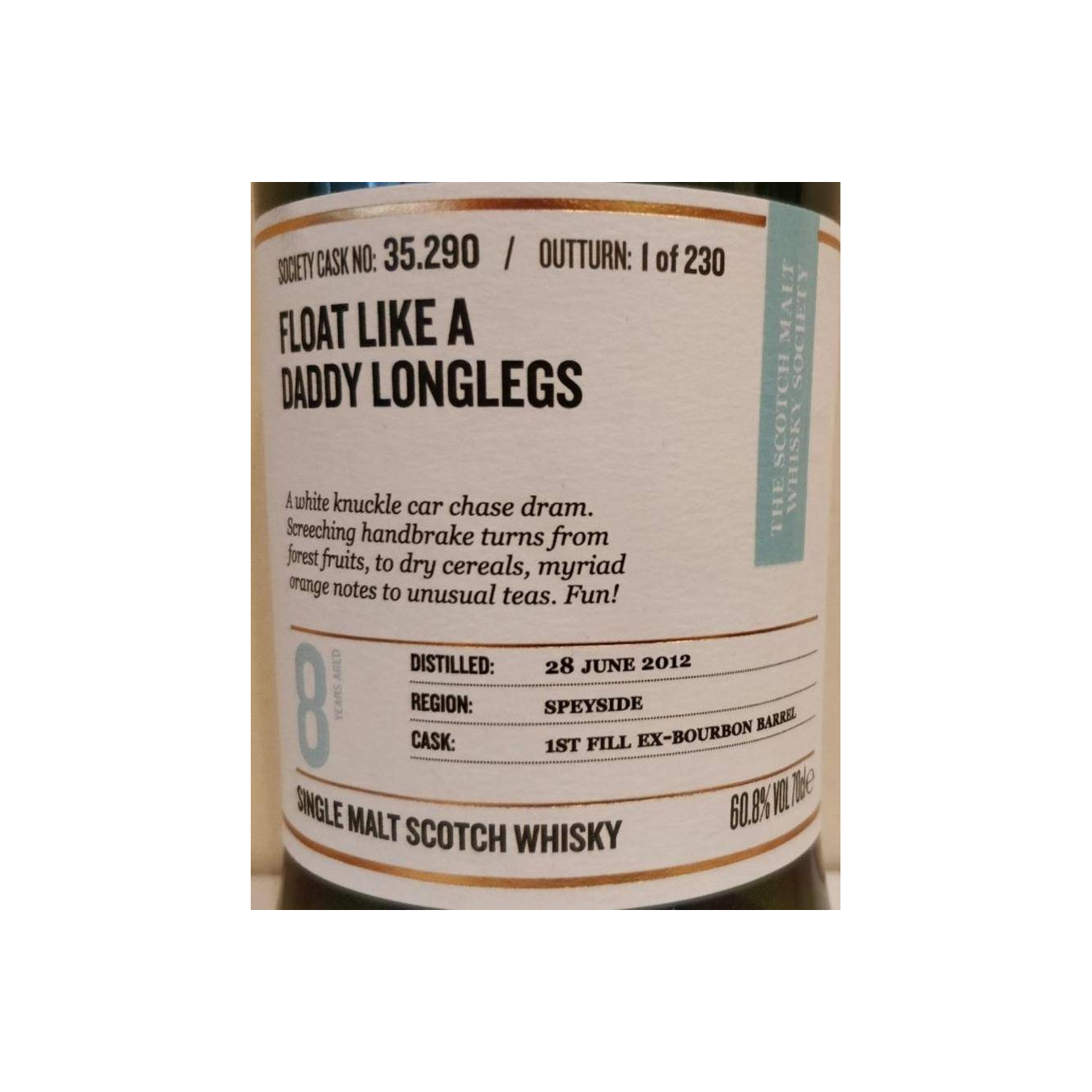 The Scotch Malt Whisky Society 2012 8 Years Single Malt Whisky 2