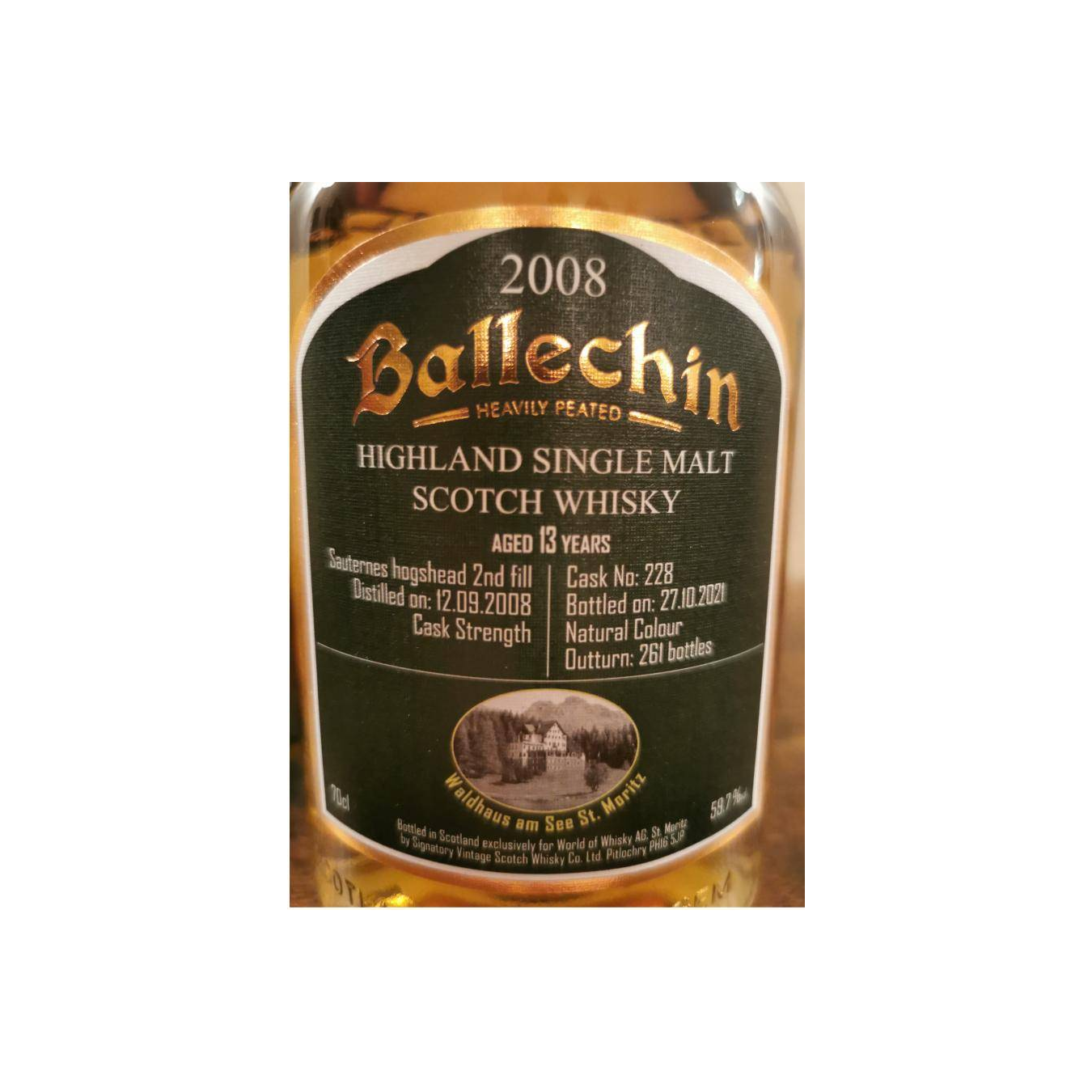 Ballechin 2008 13 Years Single Malt Whisky 2