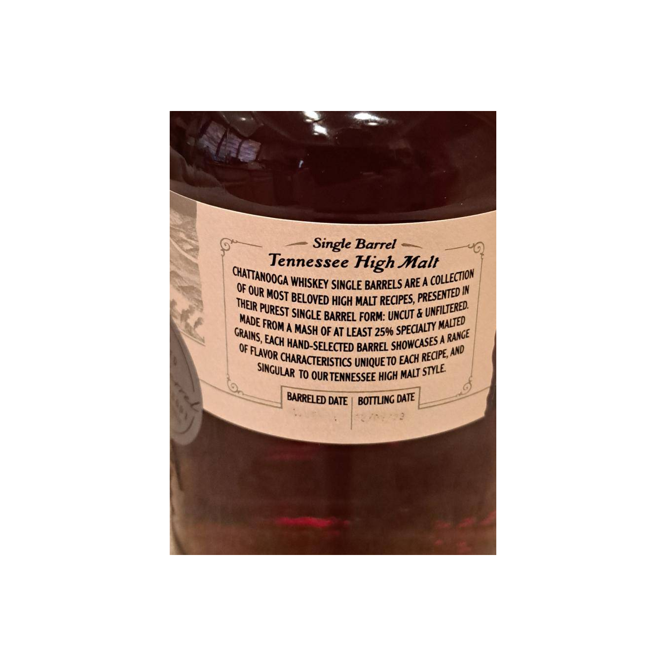 Chattanooga Single Cask 4 Years Bourbon Whisky 3