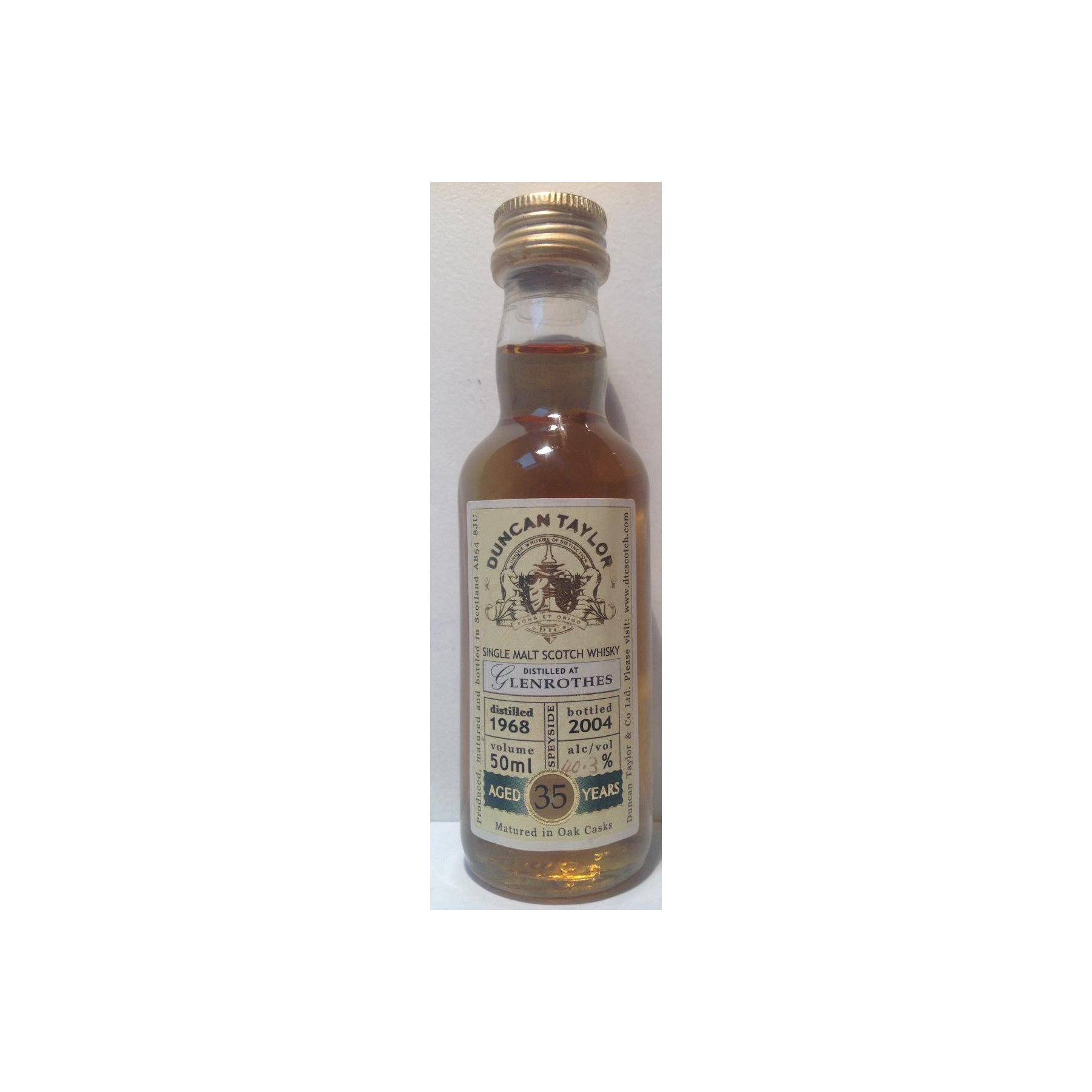 The Glenrothes Miniature 1968 35 Years Single Malt Whisky 2