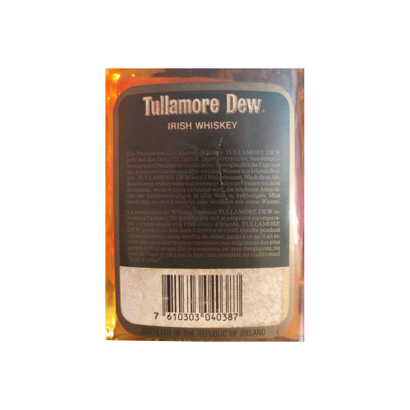 Tullamore Dew Blended Whisky 2