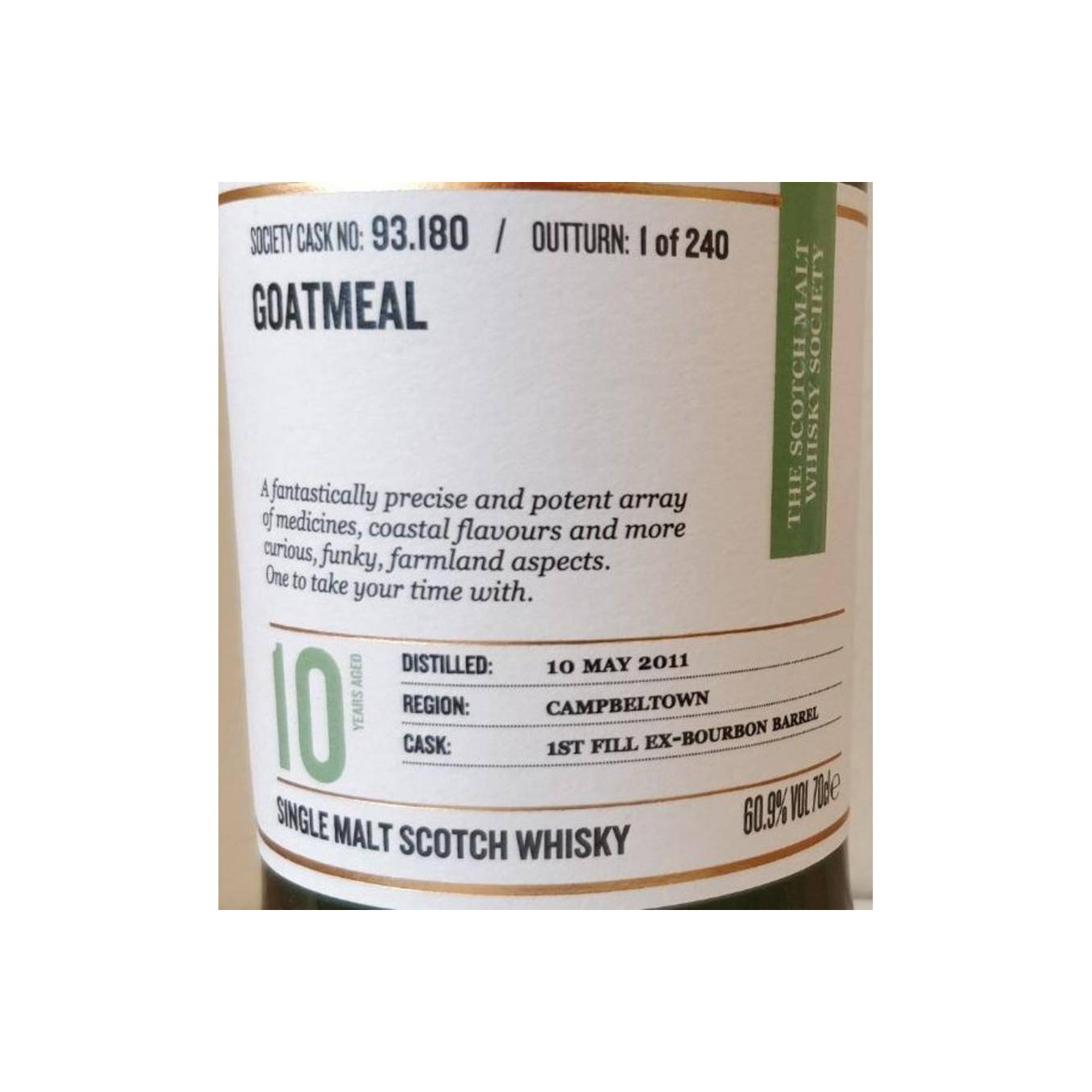 The Scotch Malt Whisky Society 2011 10 Years Single Malt Whisky 2