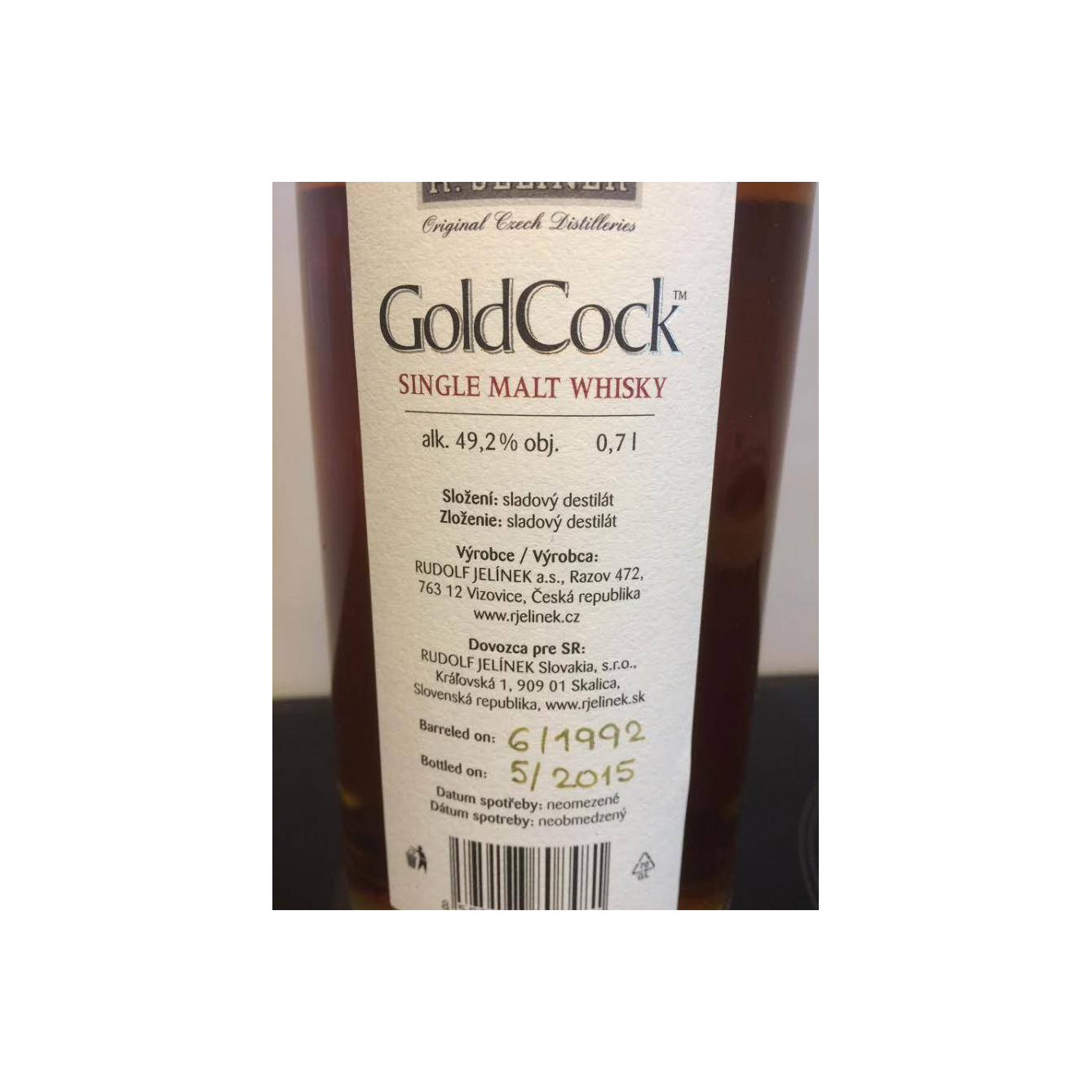 Gold Cock Small Batch 1992 22 Years Single Malt Whisky 2