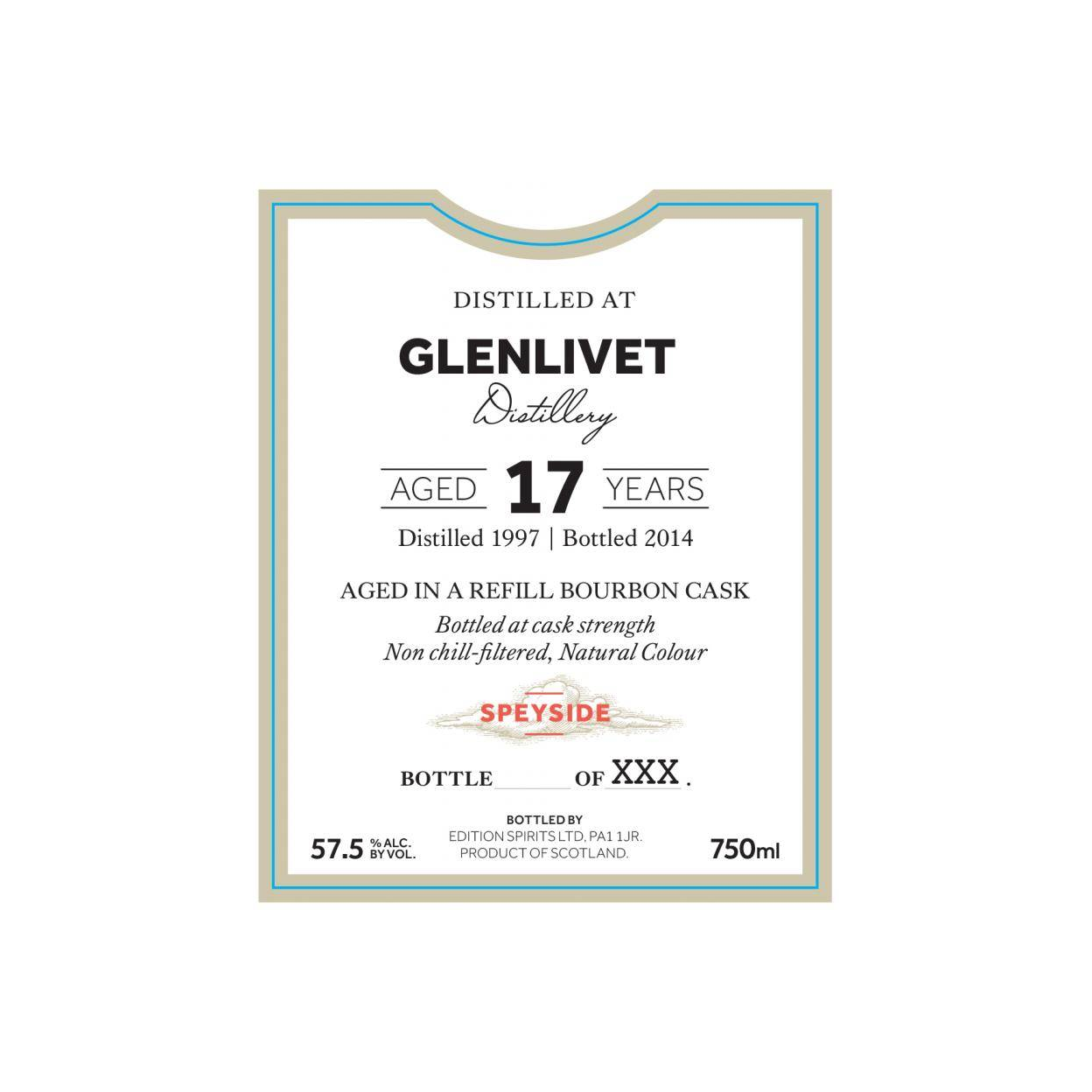 The Glenlivet The First Editions 1997 17 Years Single Malt Whisky
