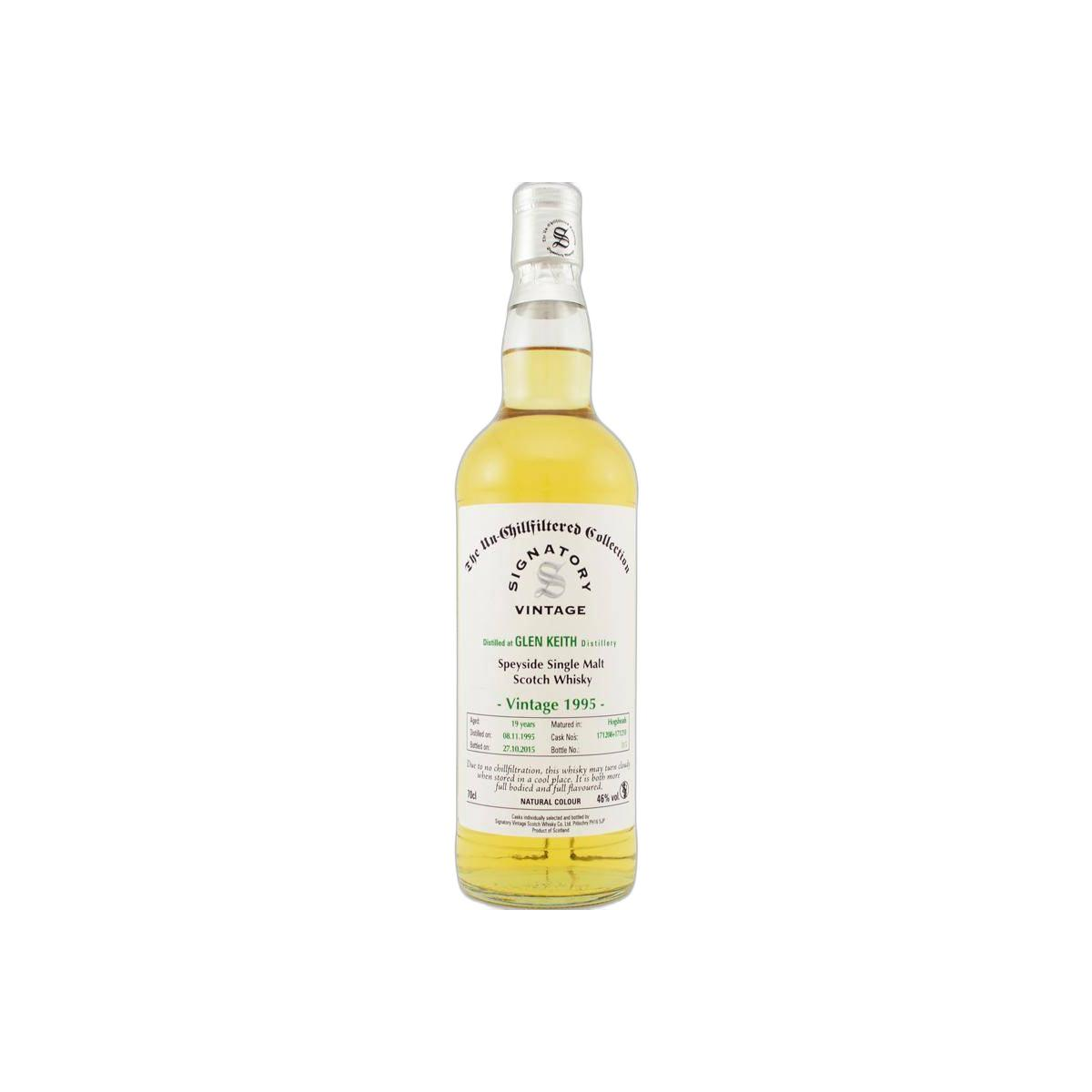 Glen Keith The Un-Chillfiltered Collection 1995 19 Years Single Malt Whisky