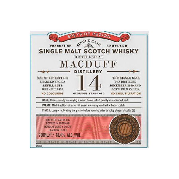 Macduff Old Particular 1999 14 Years Single Malt Whisky