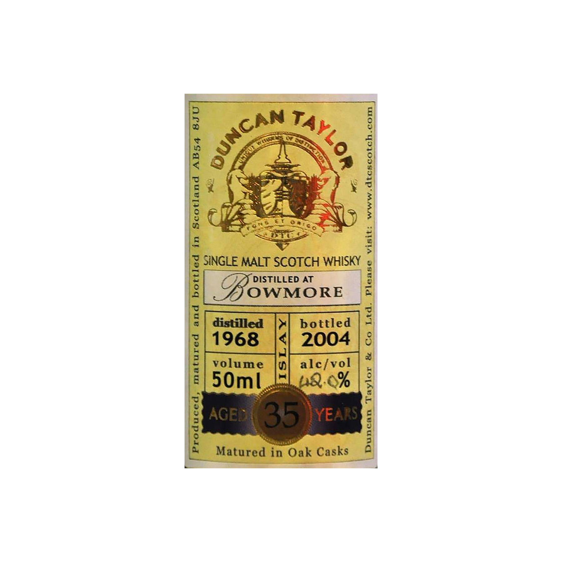 Bowmore Miniature 1968 35 Years Single Malt Whisky 3