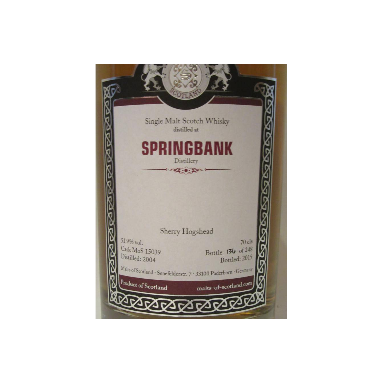 Springbank 2004 11 Years Single Malt Whisky 2