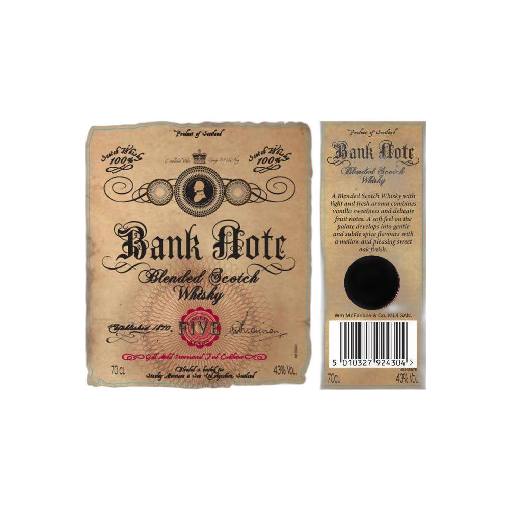 Bank Note Five WMcF 2