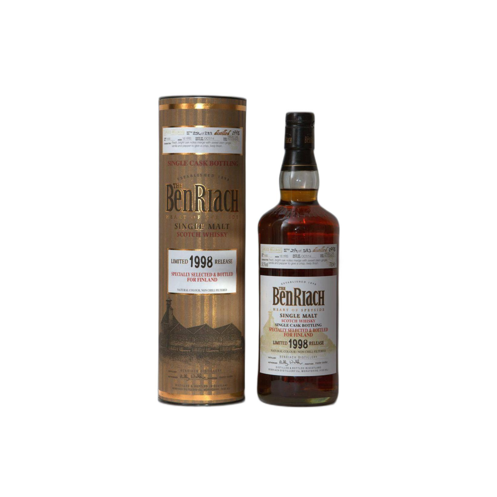 BenRiach Individual Cask Bottling 1998 16 Years Single Malt Whisky 2