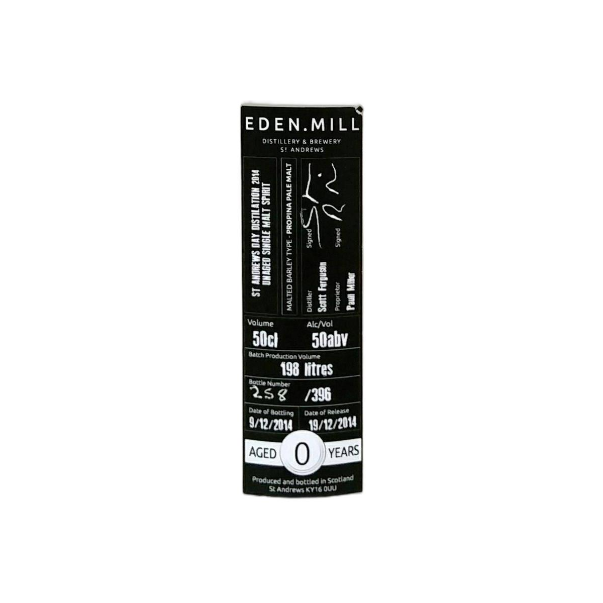Eden Mill 2014 Spirit Whisky 2