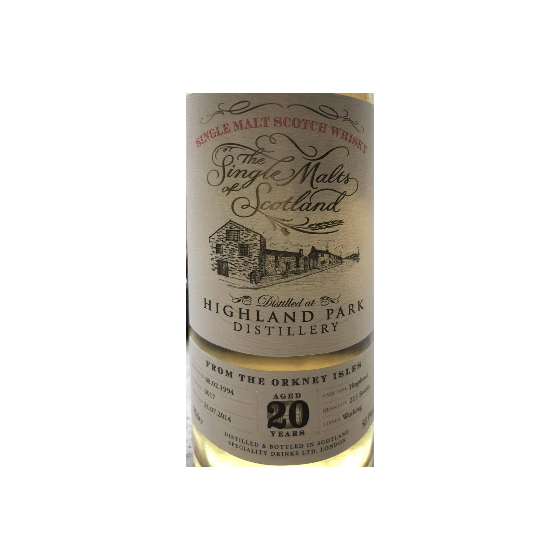 Highland Park The Single Malts of Scotland 1994 20 Years Single Malt Whisky 2