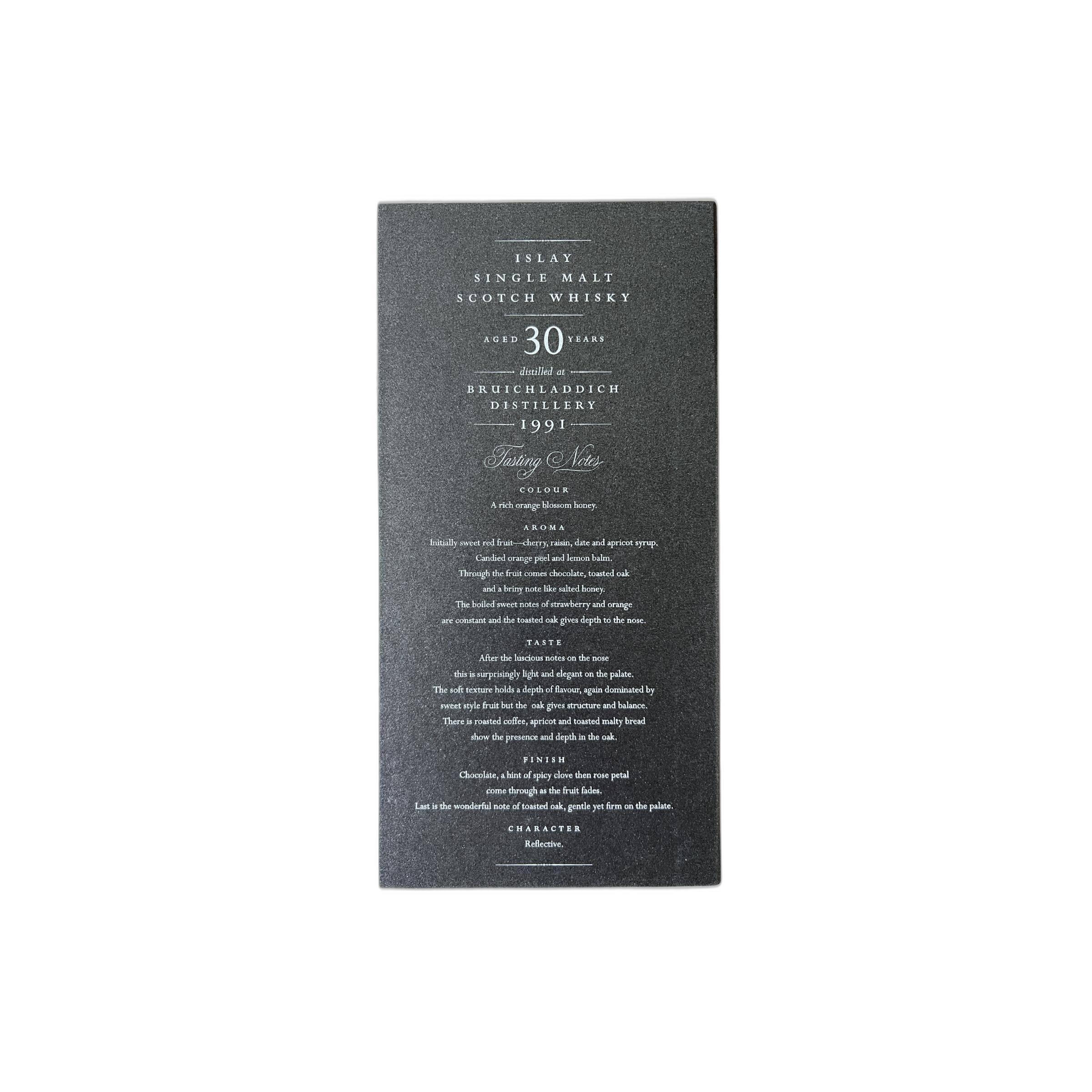 Bruichladdich 1991 30 Years Single Malt Whisky 3