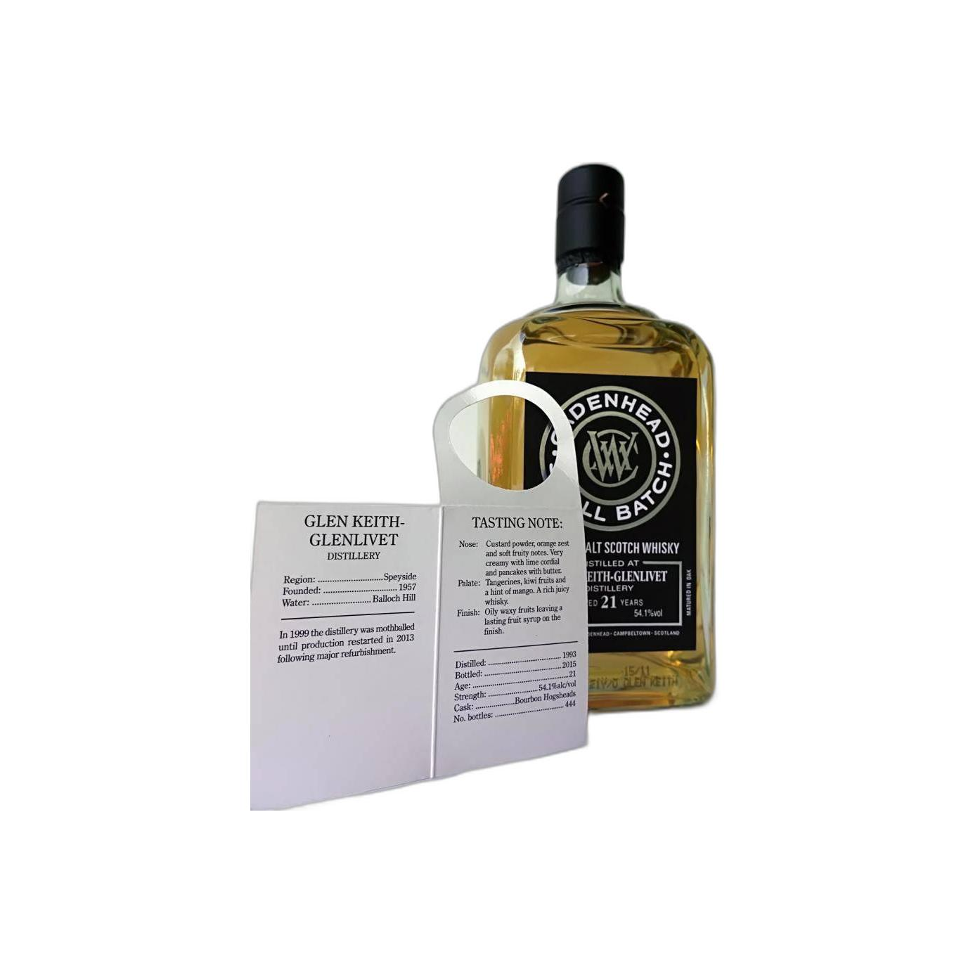 Glen Keith Small Batch 1993 21 Years Single Malt Whisky 3