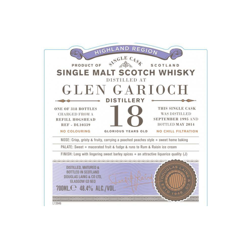 Glen Garioch Old Particular 1995 18 Years Single Malt Whisky