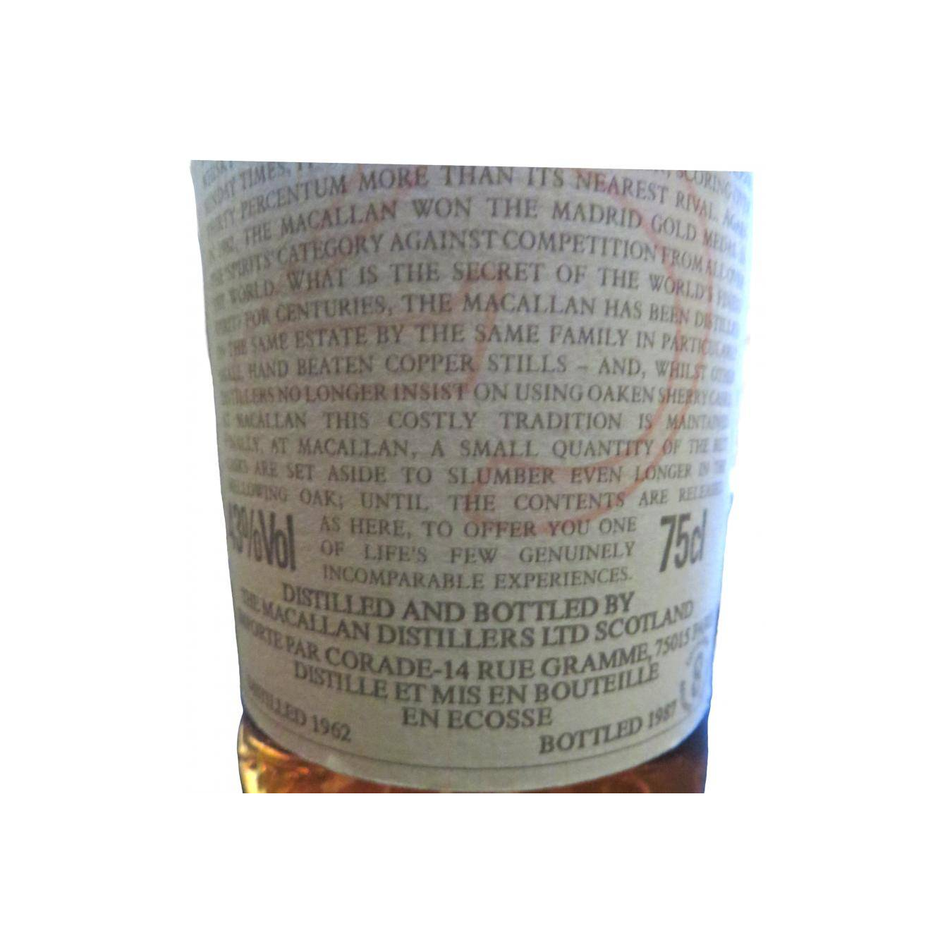 The Macallan 1962 25 Years Single Malt Whisky 2