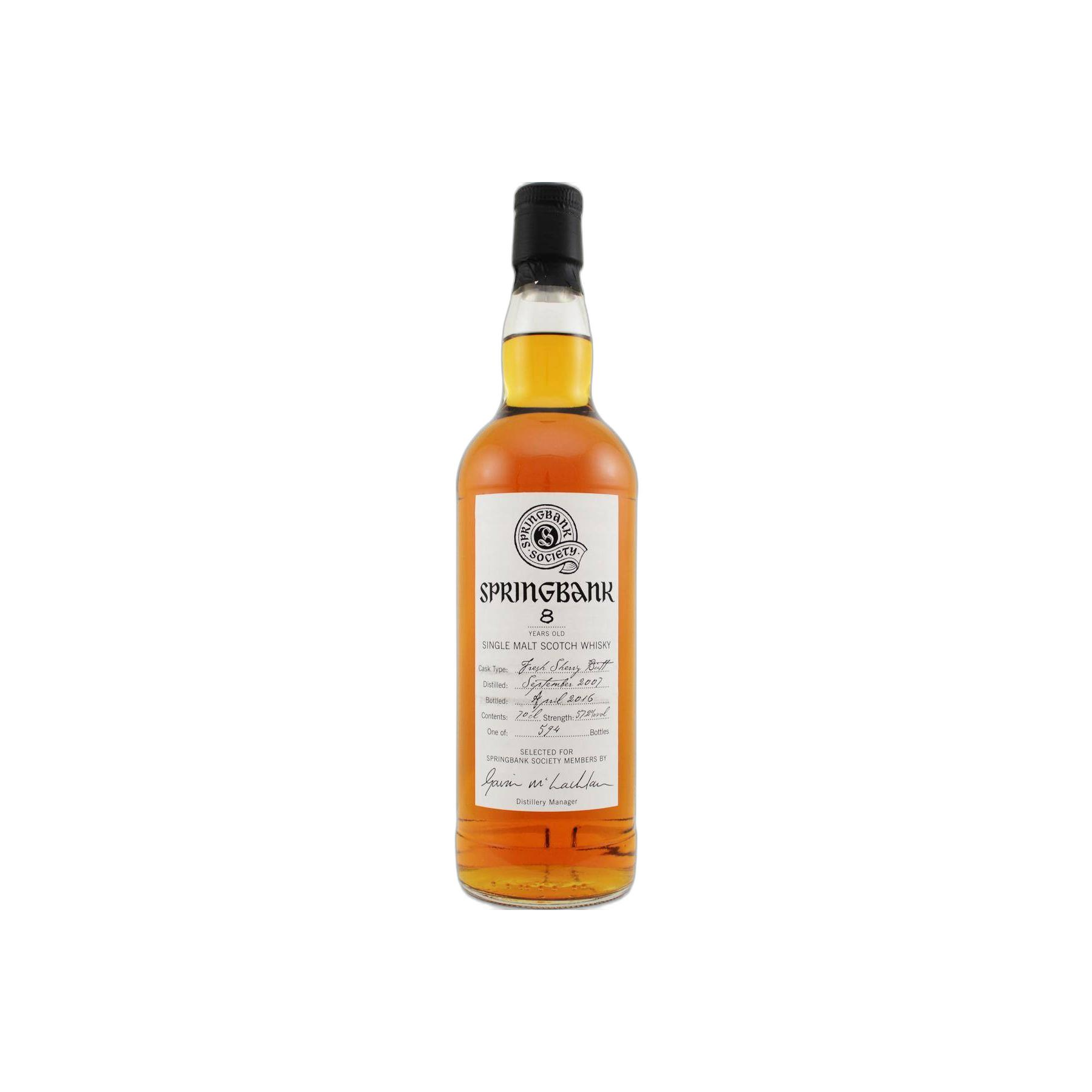 Springbank 2007 8 Years Single Malt Whisky