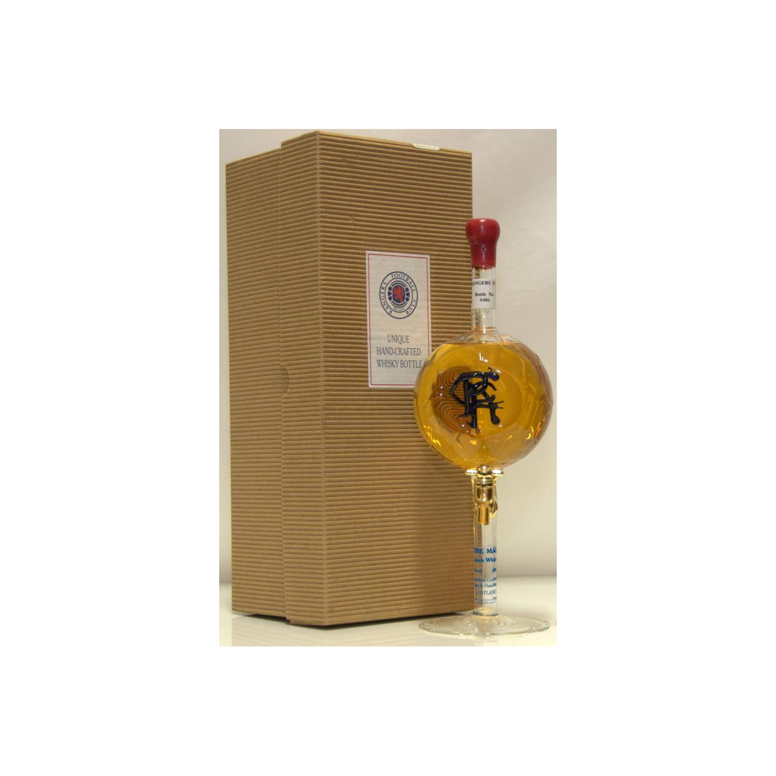 Rangers Football Club Unique Hand-Crafted Whisky Bottle