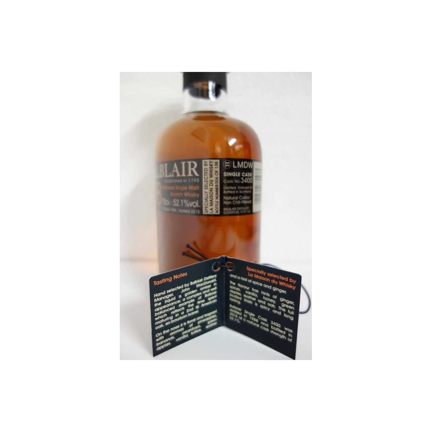 Balblair Single Cask 1988 27 Years Single Malt Whisky 2