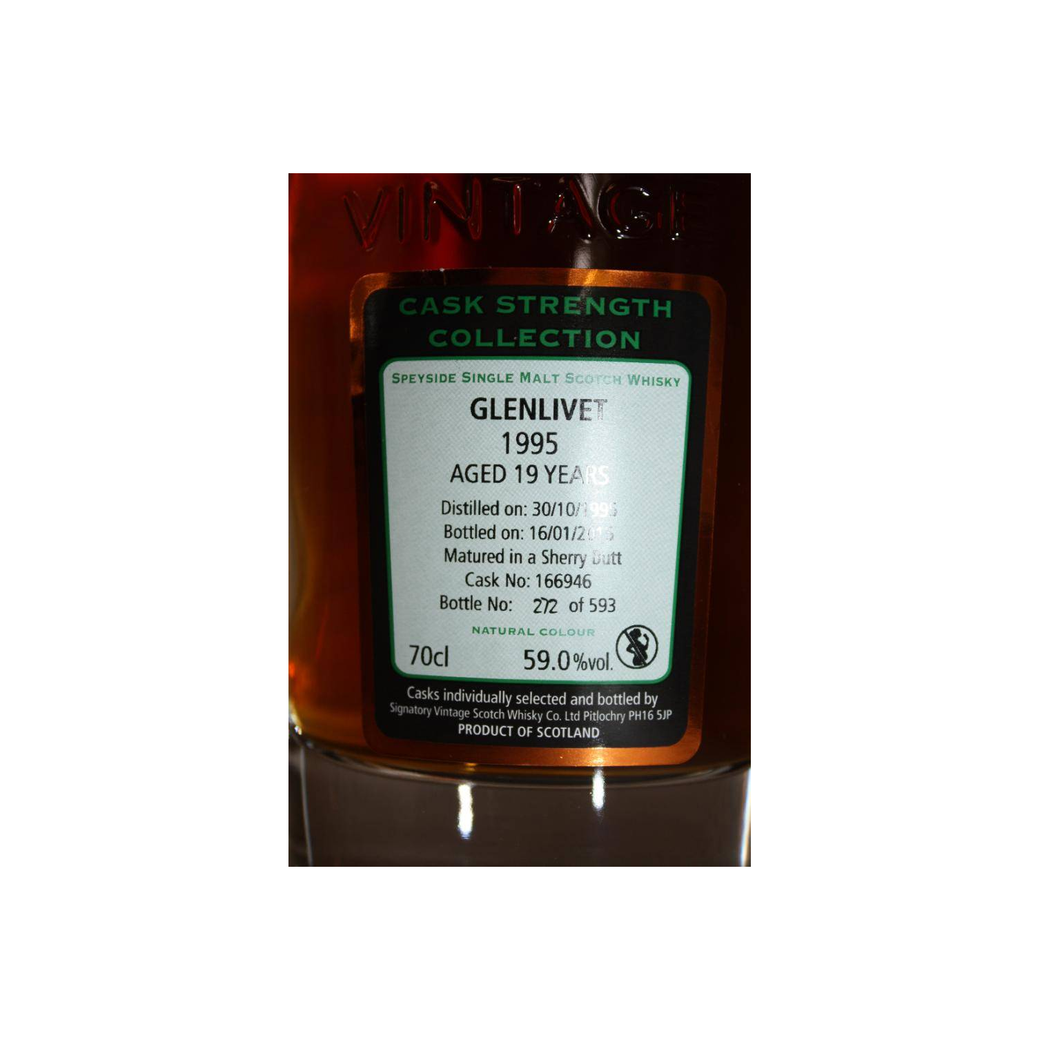 The Glenlivet Cask Strength Collection 1995 19 Years Single Malt Whisky 2