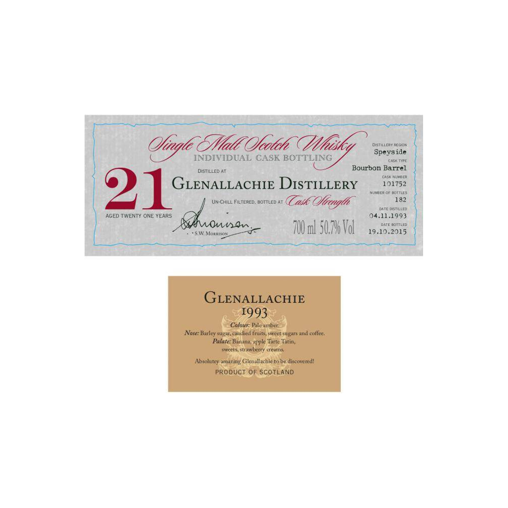 The GlenAllachie Individual Cask Bottling 1993 21 Years Single Malt Whisky 2