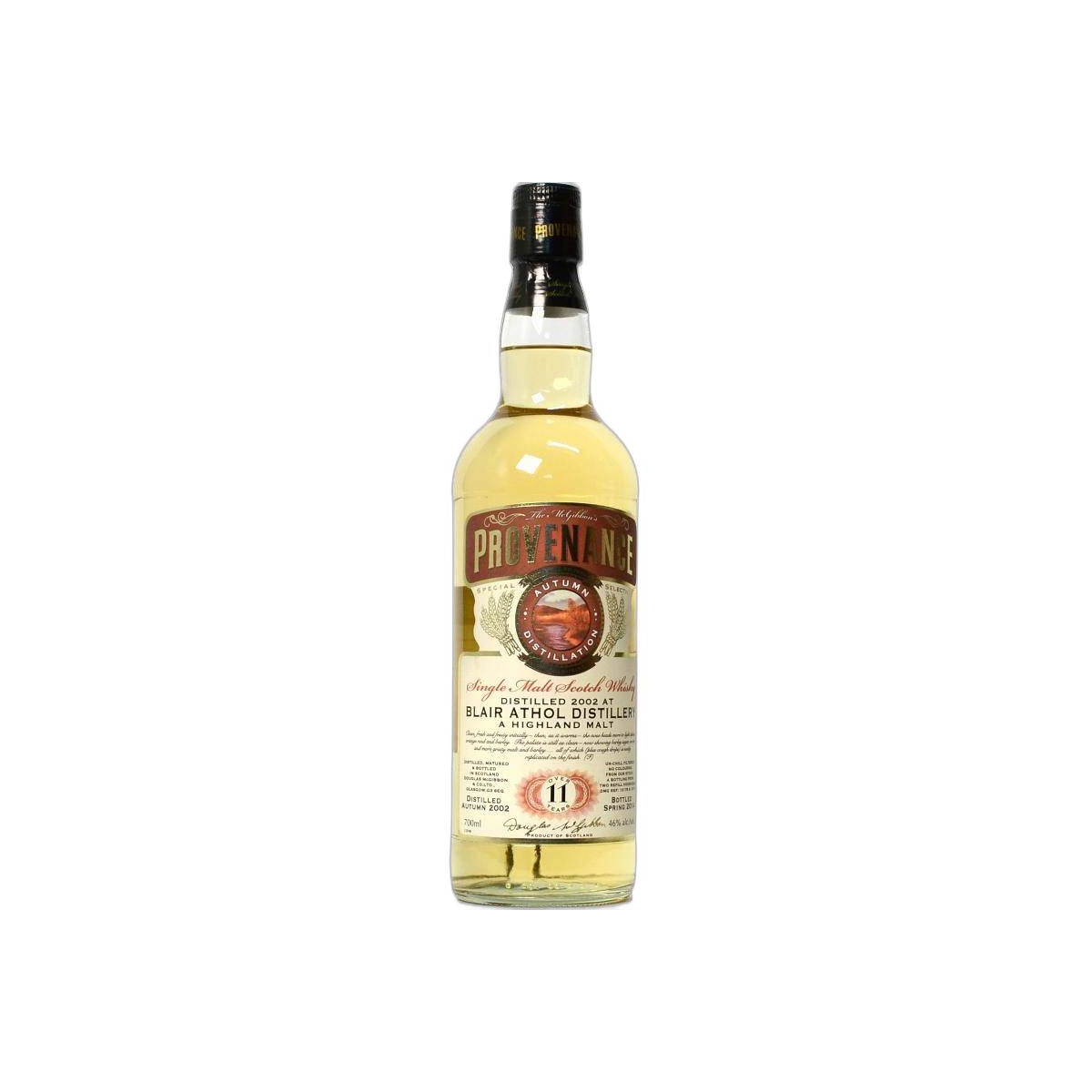 Blair Athol McGibbon's Provenance 2002 11 Years Single Malt Whisky