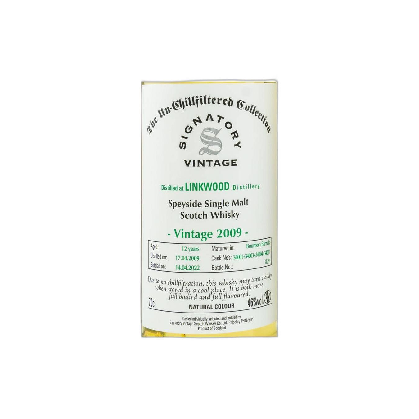 Linkwood The Un-Chillfiltered Collection 2009 12 Years Single Malt Whisky 3