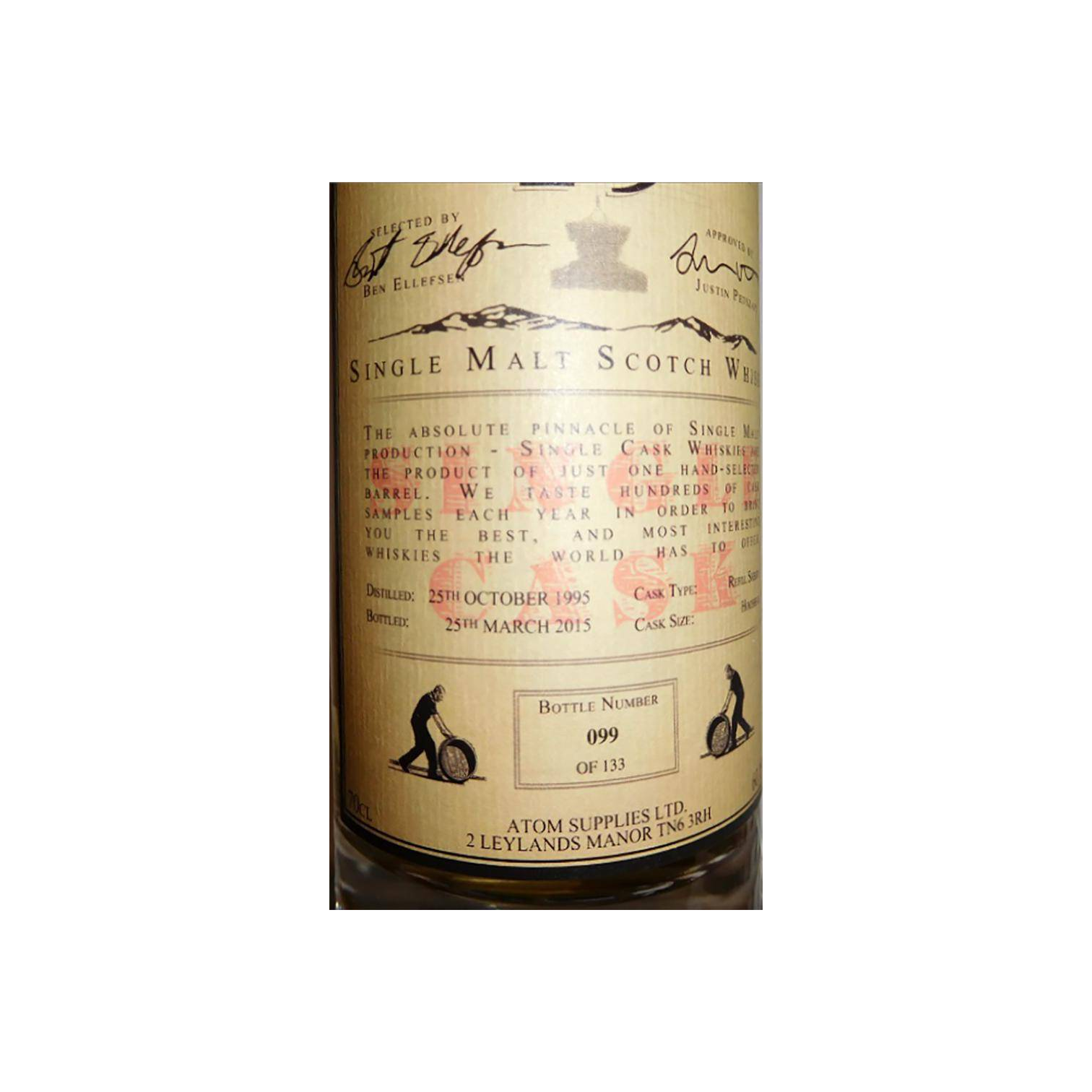 Fettercairn Single Cask 1995 19 Years Single Malt Whisky 2