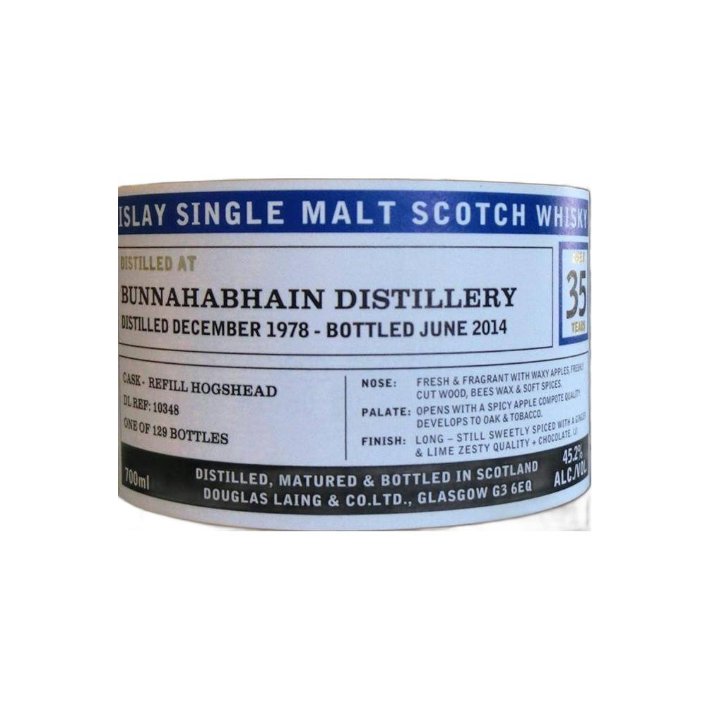 Bunnahabhain 1978 35 Years Single Malt Whisky 2