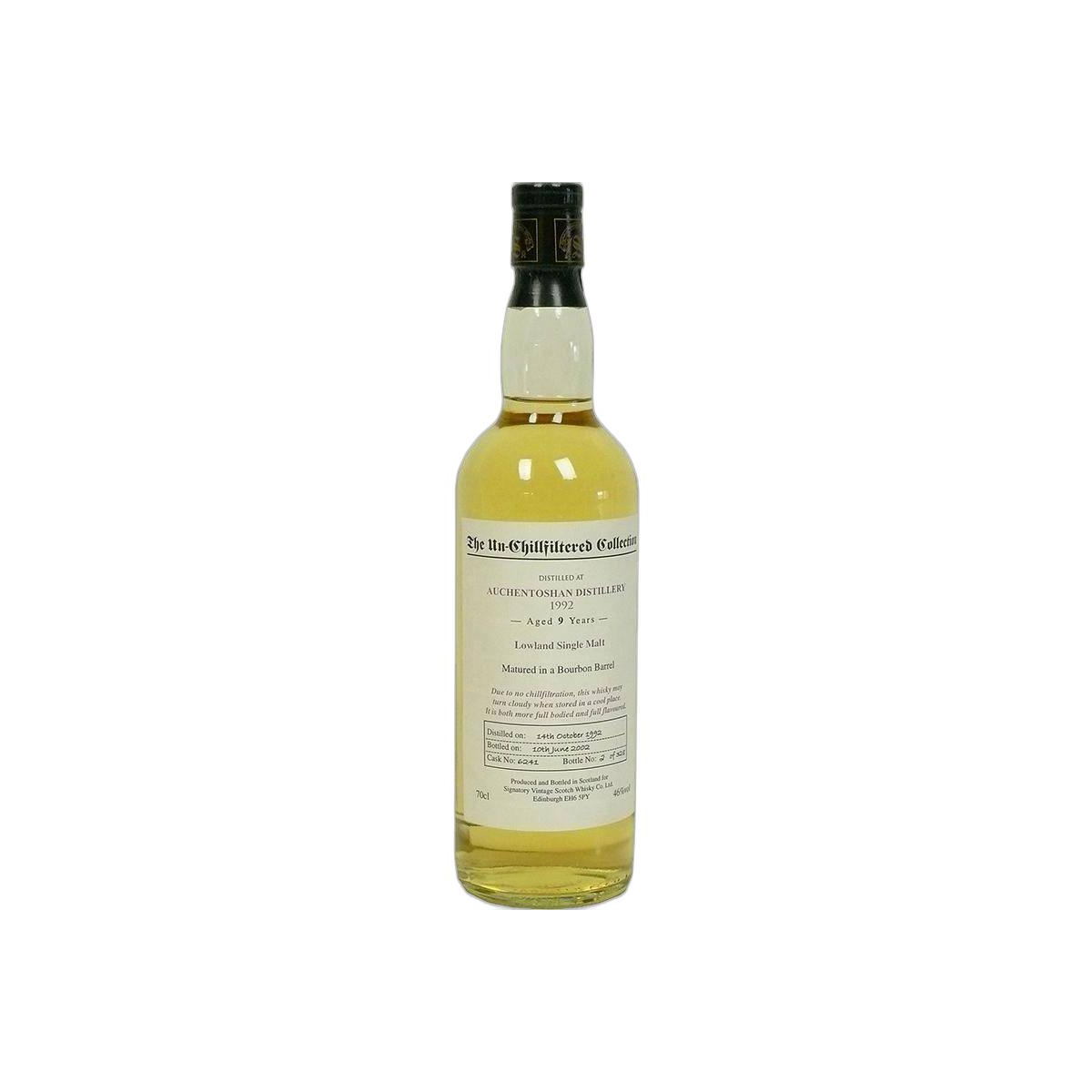 Auchentoshan The Un-Chillfiltered Collection 1992 9 Years Single Malt Whisky