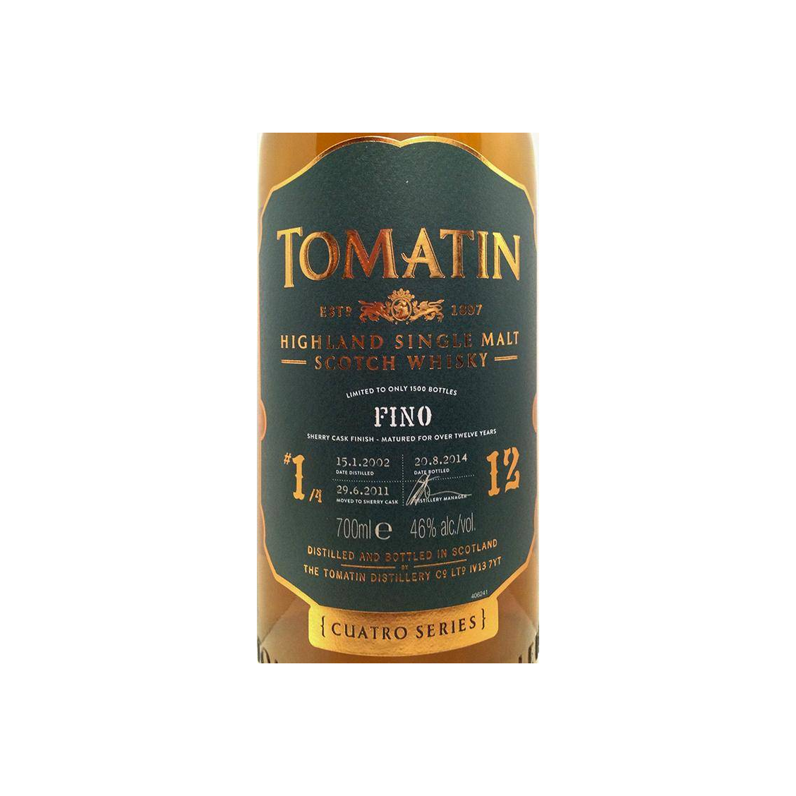 Tomatin 2002 12 Years Single Malt Whisky 3