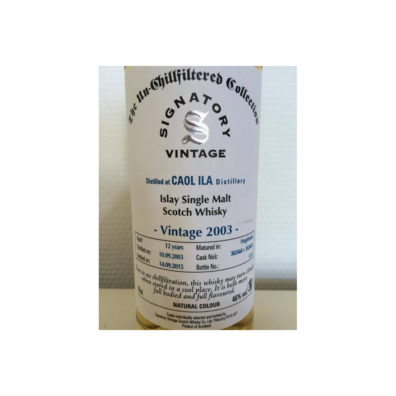 Caol Ila The Un-Chillfiltered Collection 2003 12 Years Single Malt Whisky 2