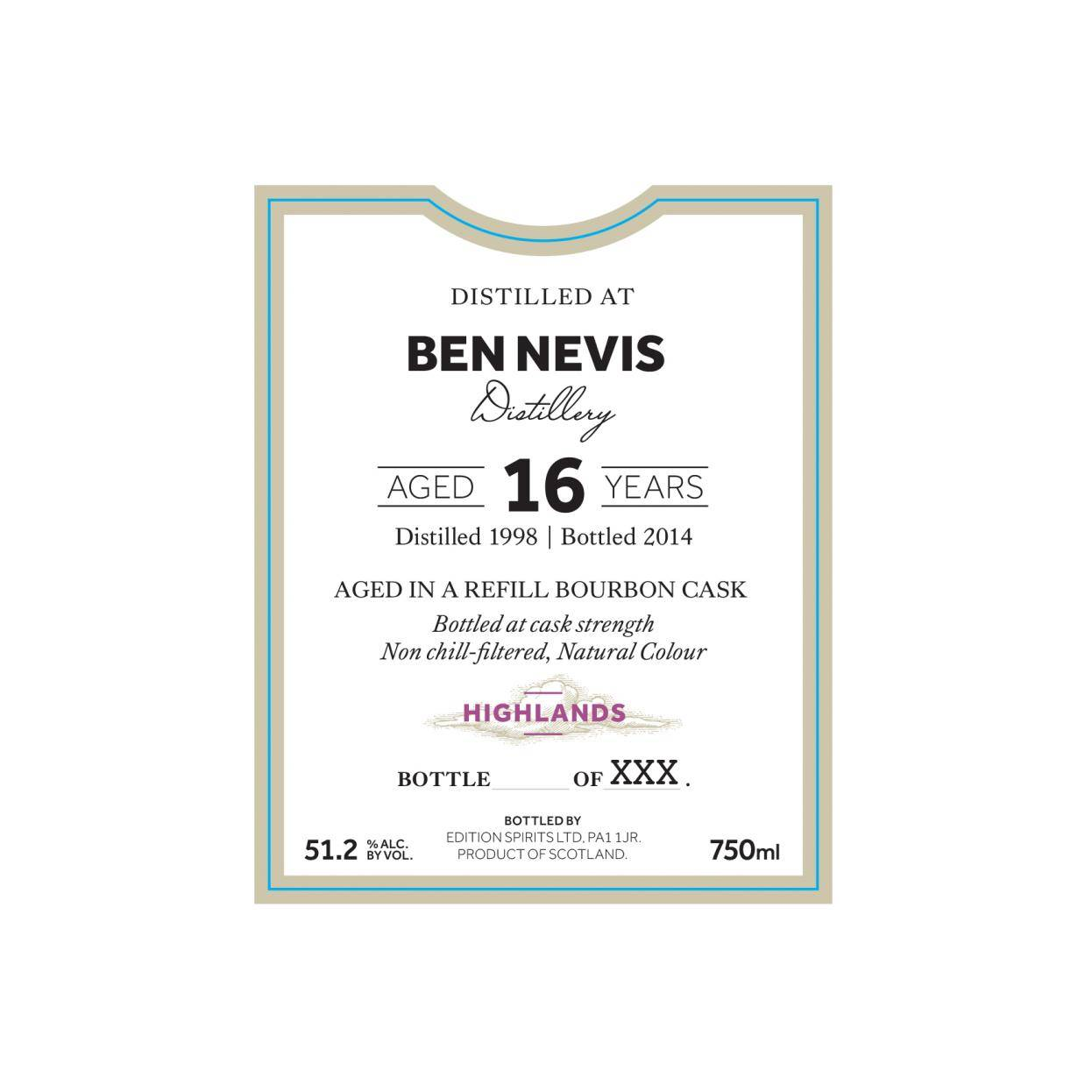 Ben Nevis The First Editions 1998 16 Years Single Malt Whisky 2