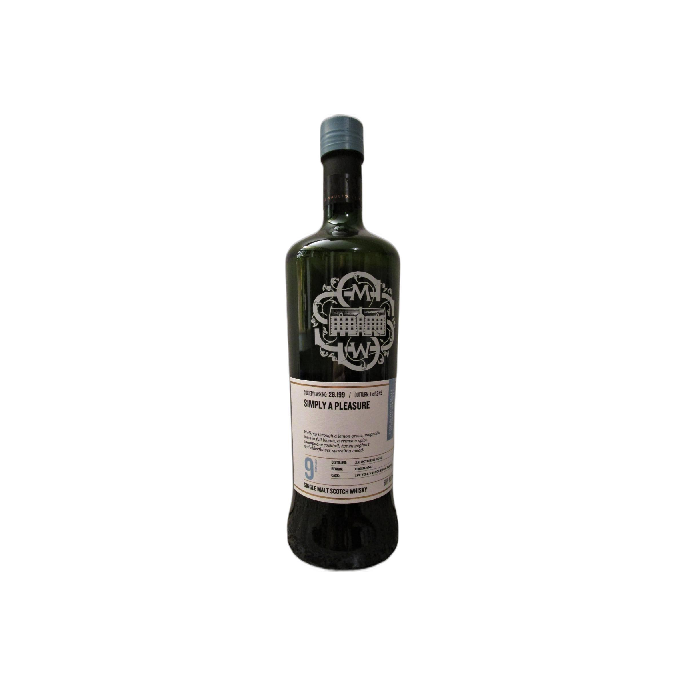 The Scotch Malt Whisky Society 2012 9 Years Single Malt Whisky