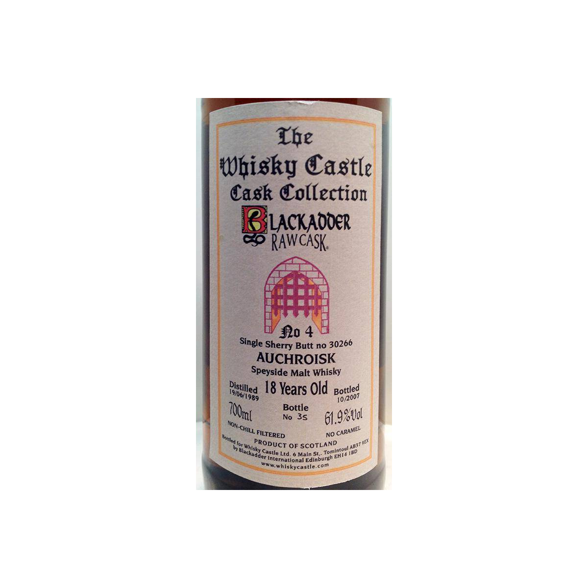 Auchroisk Raw Cask 1989 18 Years Single Malt Whisky 2