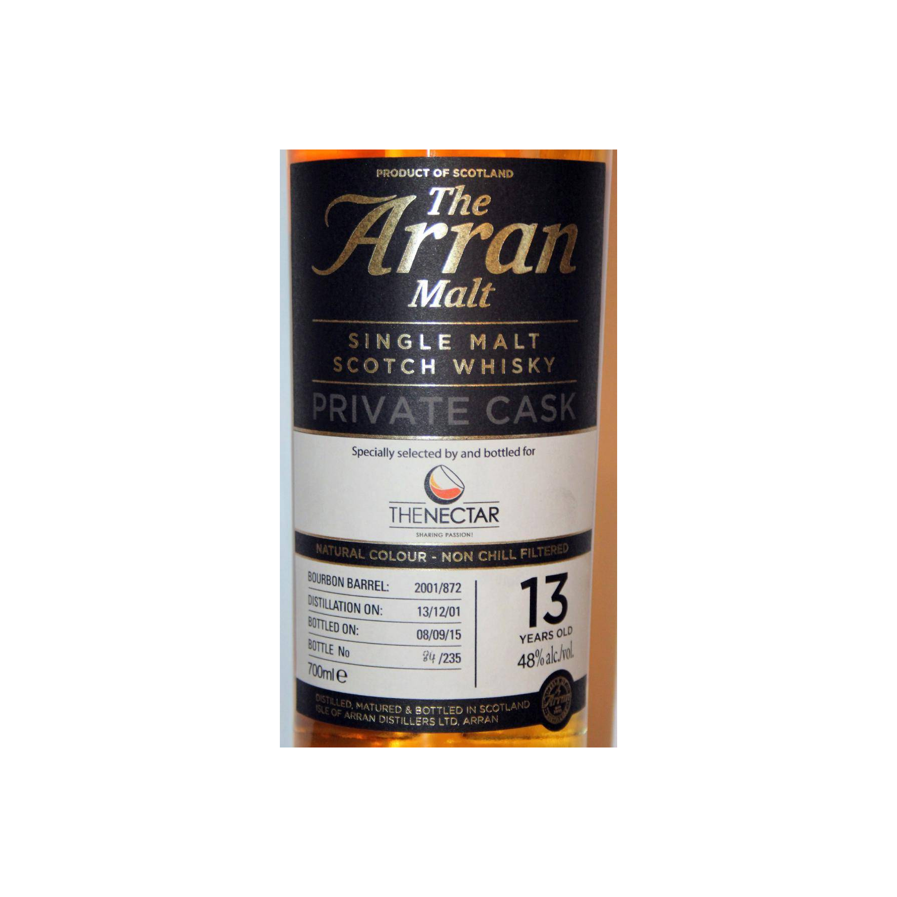Arran Private Cask 2001 13 Years Single Malt Whisky 2