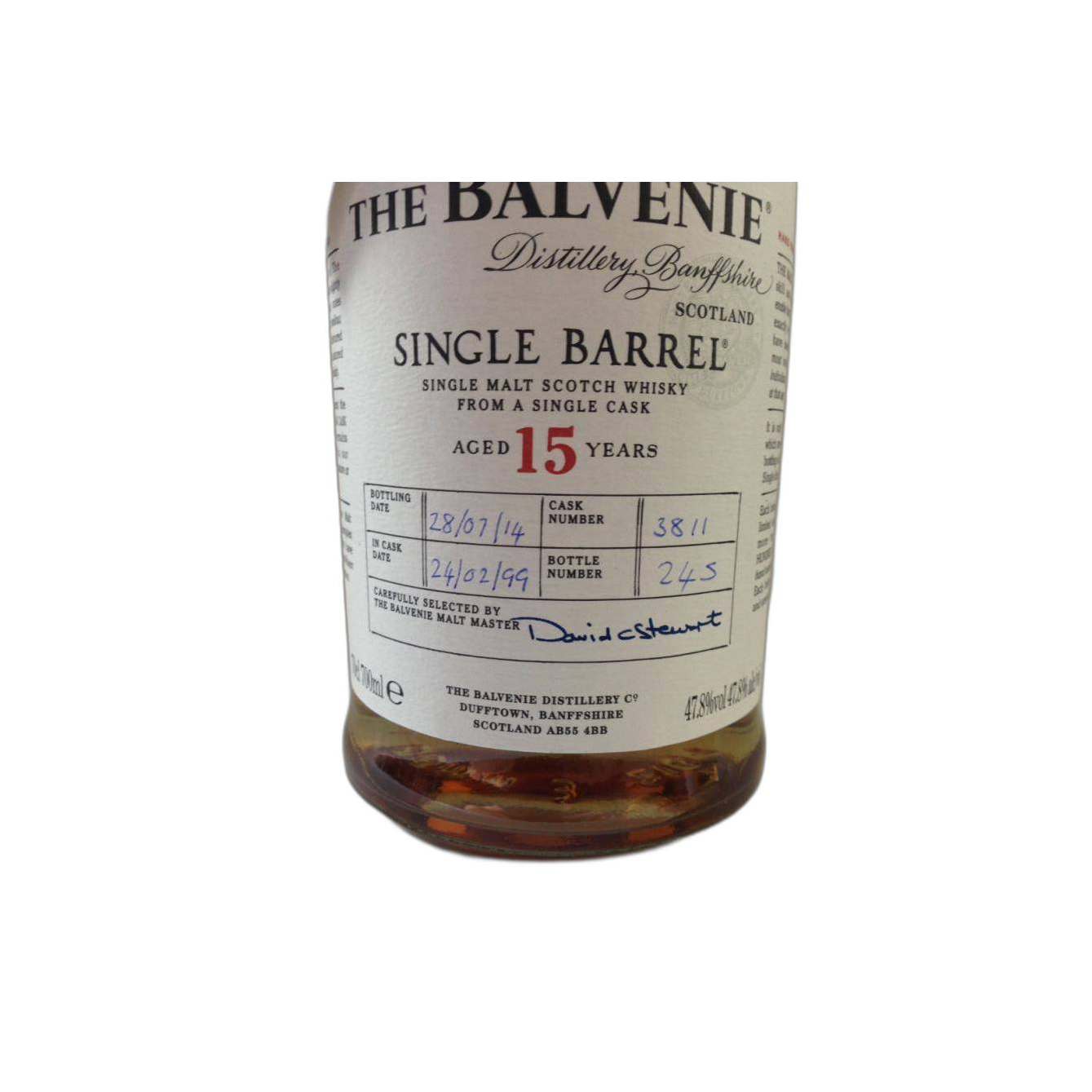 The Balvenie Single Cask 1999 15 Years Single Malt Whisky 2