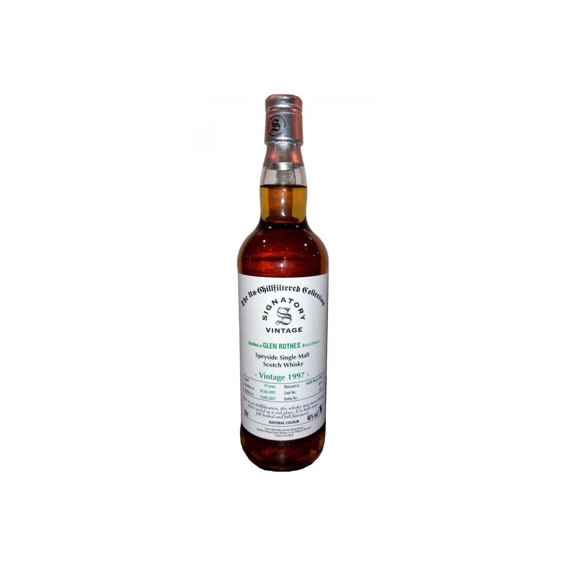 The Glenrothes The Un-Chillfiltered Collection 1997 19 Years Single Malt Whisky
