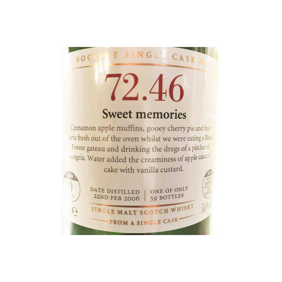 The Scotch Malt Whisky Society 2006 9 Years Single Malt Whisky