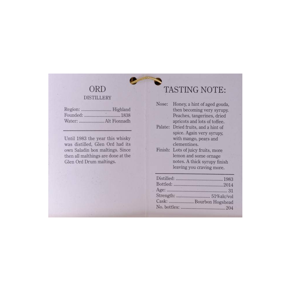 Glen Ord Single Cask 1983 31 Years Single Malt Whisky 3